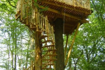 Chalet dans les arbres au cœur de la Brenne